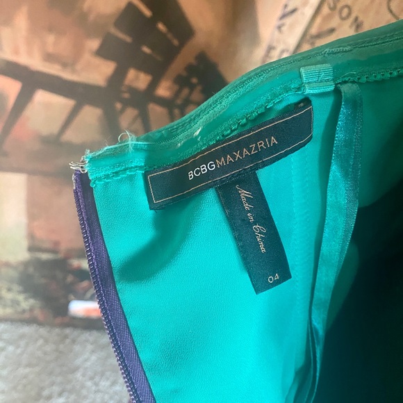 BCBG Maxazria Purple and Turquoise dress-Size 4 - Picture 6 of 6
